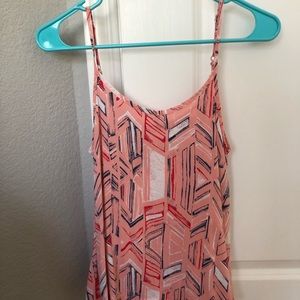 Pink Flowy Tank Top